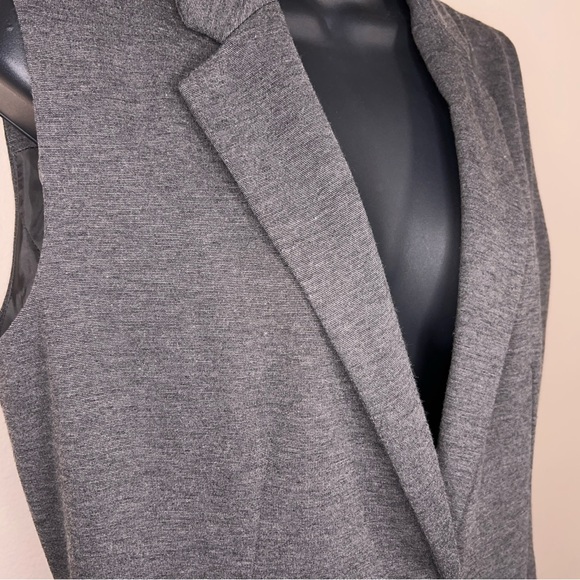 Small Apt 9 Dark Grey Tunic Blazer Style Top Button Closure Office Classic - Picture 8 of 13